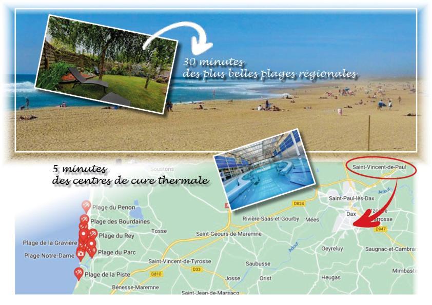 Dax Location Maison Avec Spa Saint-Vincent-de-Paul  Exteriör bild
